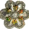 Applicatie Diamant Bloem Zilver