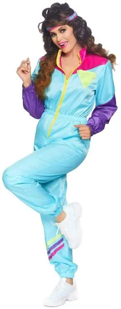 LEG AVENUE Awesome 80's Track Suit Dames -Kostuum Winkel awesome 80 s track suit dames 2