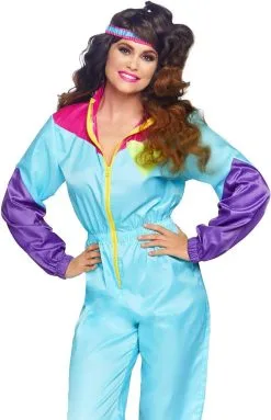 LEG AVENUE Awesome 80's Track Suit Dames -Kostuum Winkel awesome 80 s track suit dames 3