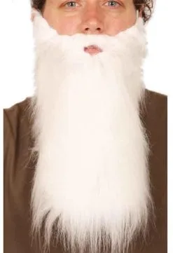 Baard Lang Met Snor Wit