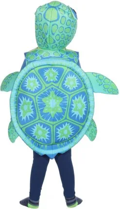 Babypakje Schildpad Luxe -Kostuum Winkel babypakje schildpad luxe achterkant