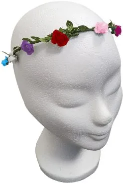 Bloemenhaarband Met Papieren Bloemen Multi