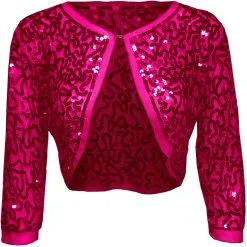 Bolero Pailletten Diva Pink