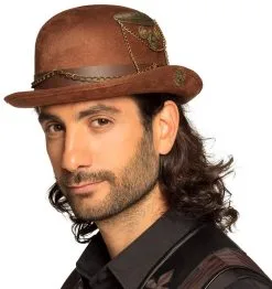 Bolhoed Steampunk Met Ketting