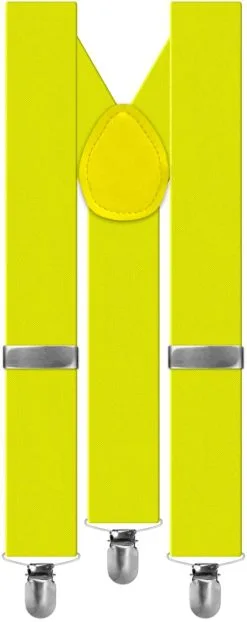 Bretels Luxe Neon Geel