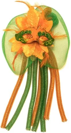 Broche Venice Oranje/Groen
