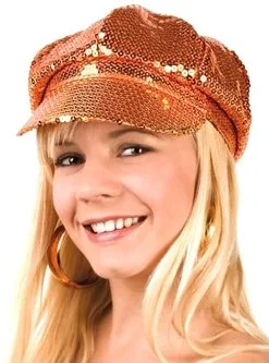 Cap Glitter Oranje