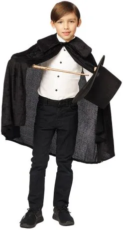 Cape Velvet Zwart Voor Kinderen