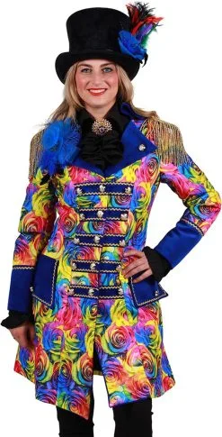 Carnavalsjas Celebration Roses Voor Dames