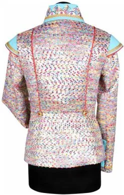 Carnavalsjas Coloured Gold Voor Dames -Kostuum Winkel carnavalsjas coloured gold voor dames achterkant