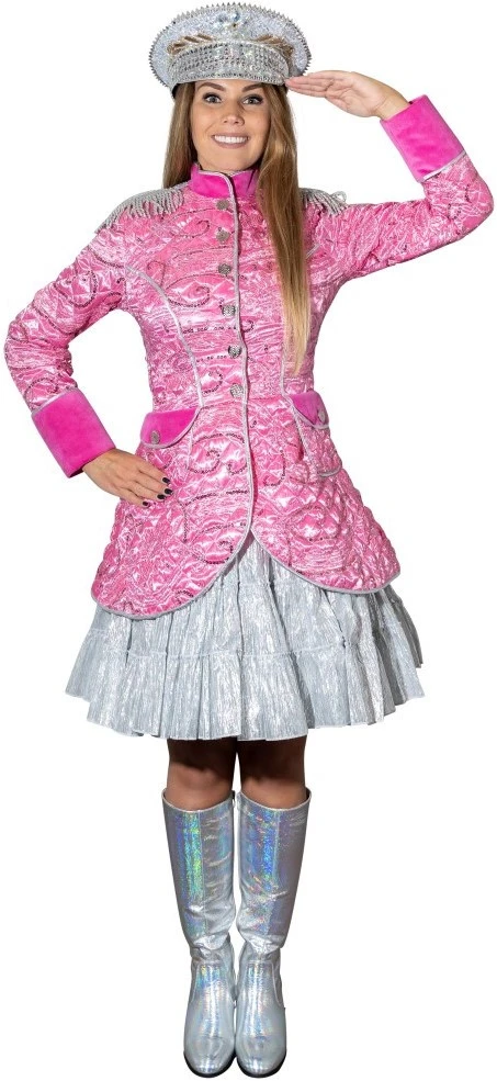 Carnavalsjas Gestept Pink Luxe Voor Dames 1 Carnavalsjas Gestept Pink Luxe Voor Dames