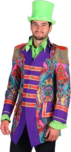 Carnavalsjas Heren Playfull Purple
