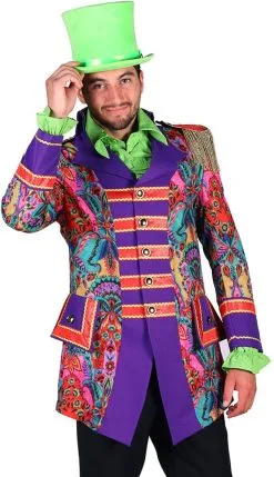 Carnavalsjas Heren Playfull Purple -Kostuum Winkel carnavalsjas heren playfull purple 3