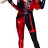 LEG AVENUE Catsuit Harley Q Rood-Zwart