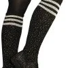 Cheerleader Sokken Zwart-Wit Met Strass