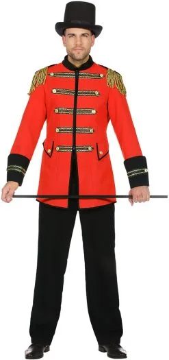 Circus Jas Luxe Rood Voor Heren
