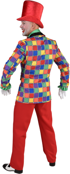 Colbert Multi Geblokt Voor Heren -Kostuum Winkel colbert multi geblokt voor heren achterkant 2