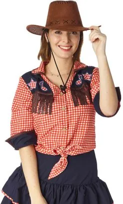 Cowboyhoed Suede Bruin