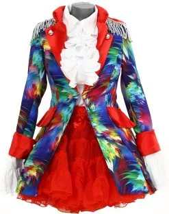 Dames Carnavalsjas Colorful Leaves Lang Luxe