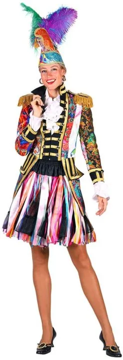 Dames Carnavalsjas Patchwork Mix-it Up -Kostuum Winkel dames carnavalsjas patchwork mix it up 1