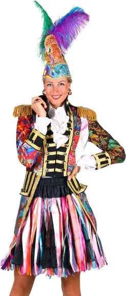 Dames Carnavalsjas Patchwork Mix-it Up -Kostuum Winkel dames carnavalsjas patchwork mix it up 2