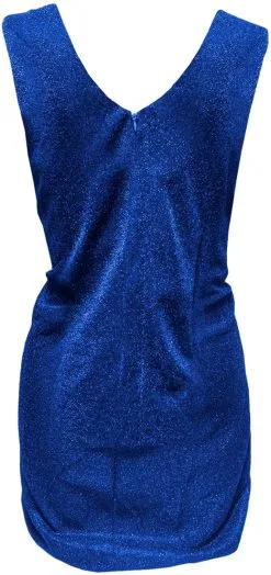 Dames Glitter Jurkje Blauw 5 Dames Glitter Jurkje Blauw -Kostuum Winkel dames glitter jurkje blauw 3