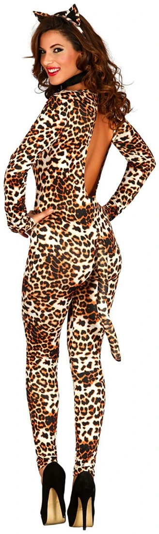 Dames Jumpsuit Sexy Luipaard 2 Dames Jumpsuit Sexy Luipaard - Afbeelding 2