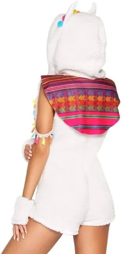 LEG AVENUE Dames Kostuum Sexy Lama -Kostuum Winkel dames kostuum sexy lama achterkant