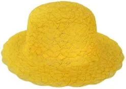 Dameshoed Organza Goud