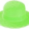 Dameshoed Organza Lime Groen
