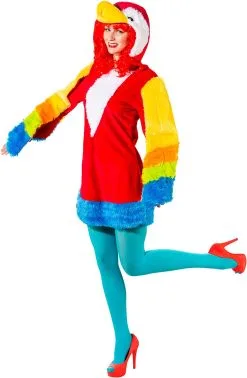 Damesjurkje Papegaai Luxe