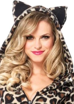 LEG AVENUE Dameskostuum Cozy Leopard -Kostuum Winkel dameskostuum cozy leopard detail 1