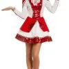 Dameskostuum Dansmarietje Rood/Wit Met Pailletten