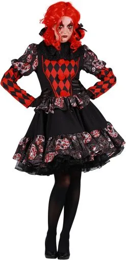 Dameskostuum Horror Clown Luxe