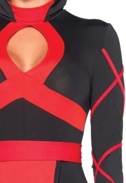 LEG AVENUE Dameskostuum Sexy Dragon Ninja Red -Kostuum Winkel dameskostuum sexy dragon ninja red rood detail 2