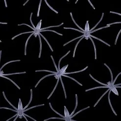 Decoratie Spinnen Glow In The Dark 5cm - 24st