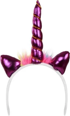 Diadeem Eenhoorn Metallic Paars (Unicorn)