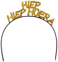 Diadeem Hiep Hiep Hoera Goud