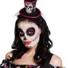Diadeem Met Hoog Hoedje Skull (Day Of The Dead)