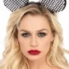 LEG AVENUE Diadeem Minnie Mouse Met Studs Zilver
