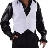 Disco Fever Gilet Wit Voor Heren