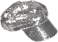 Disco Pet Pailletten Zilver