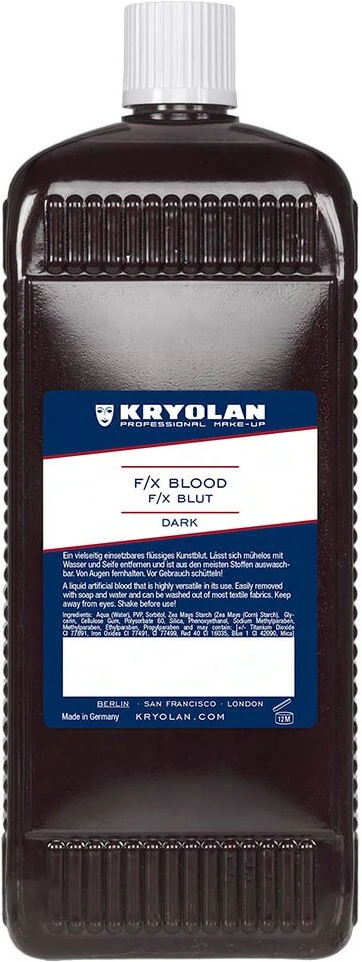 F/X Blood Dark Kryolan 1000ml 1 F/X Blood Dark Kryolan 1000ml