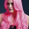 Fever Pruik Khloe Luxe Neon Pink