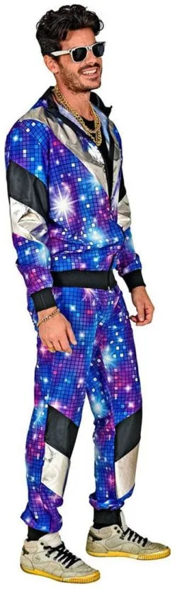 Fout Trainingspak Eighties Discoball -Kostuum Winkel fout trainingspak eighties discoball man 2