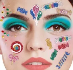 Gezicht Stickers Candy