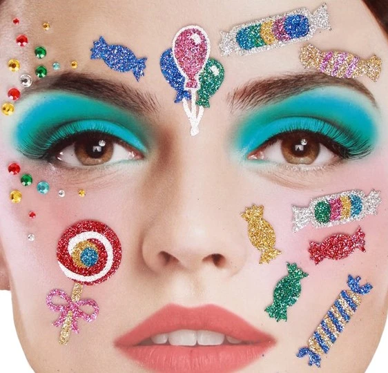 Gezicht Stickers Candy 1 Gezicht Stickers Candy