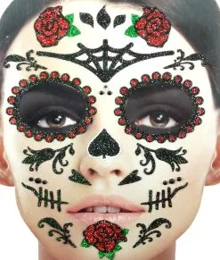 Gezicht Stickers Day Of The Dead