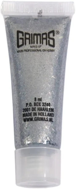 Grimas Shimmergel 710 Zilver (8ml)