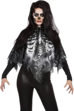 Halloween Cape Skelet
